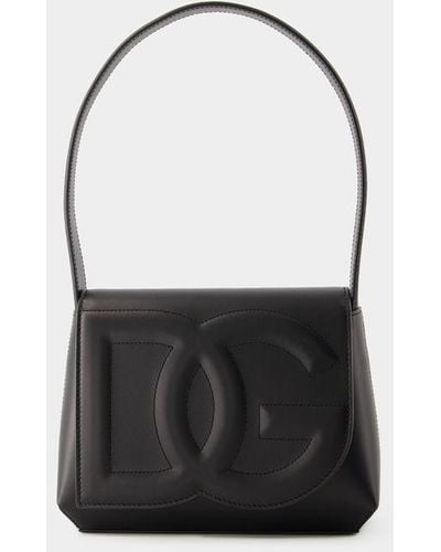 Dolce & Gabbana Dg Logo Shoulder Bag - Black