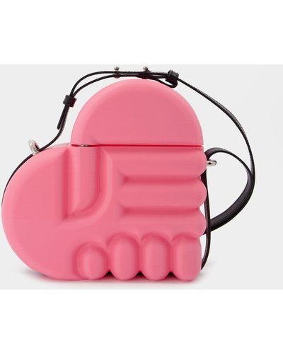 ESTER MANAS 3d Printed Picnic Bag Pink Nylon