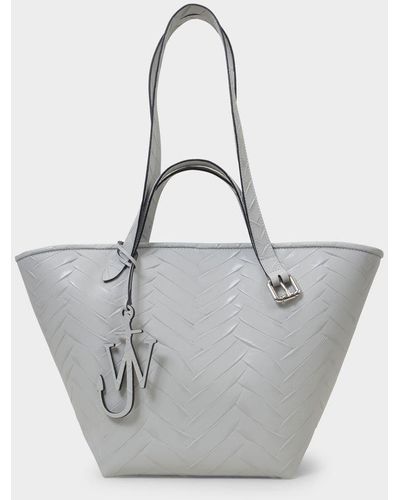 JW Anderson Double Handle Belt Tote - Gray