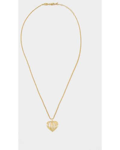 Missoma Love Heart Necklace - Metallic