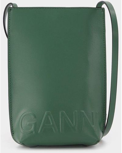 Ganni Banner Bag - Green