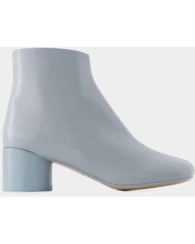 MM6 by Maison Martin Margiela 6 Anatomic 50 Ankle Boots - Blue
