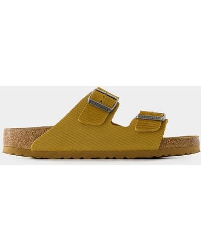 Birkenstock Arizona Vl Corduroy Sandals - Yellow