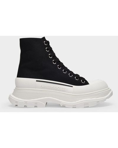 Alexander McQueen Tread Slick High Sneakers - Black