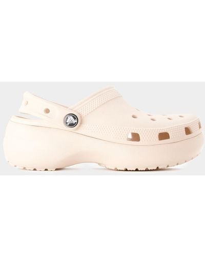 Crocs™ Classic Platform Sandals - Natural