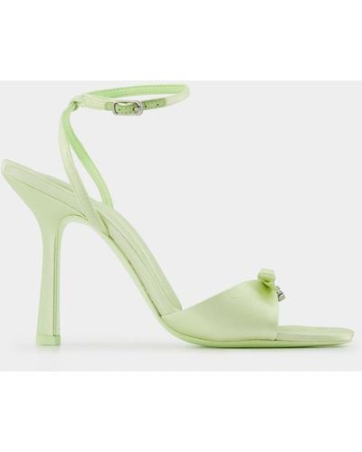 Alexander Wang Dahlia 105 Bow Sandals - - Butterfly - Satin - Green