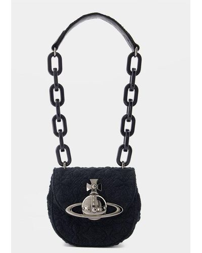 Vivienne Westwood Jodie Saddle Shoulder Bag - Black
