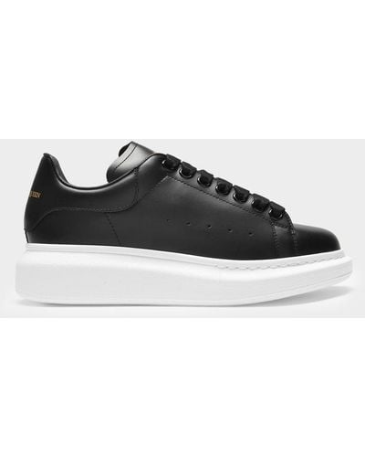 Alexander McQueen Oversize Sneakers With White Sole - Black