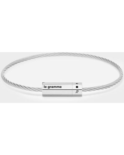 Le Gramme 7g Cable Octagon Bracelet - Metallic