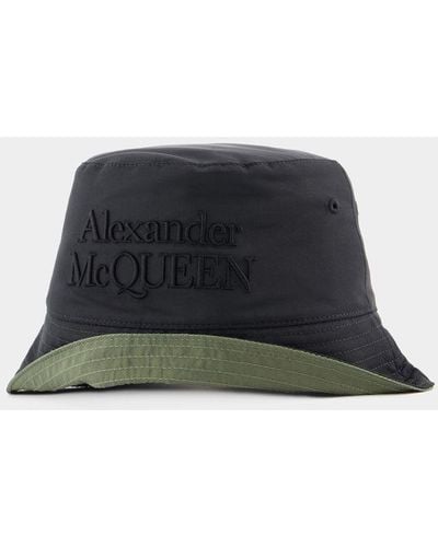 Alexander McQueen Low Rever Bucket Hat - Green
