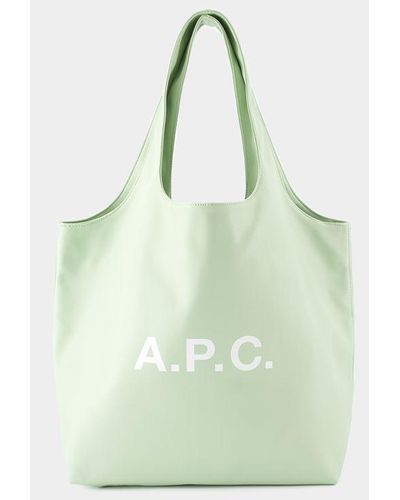 A.P.C. Ninon Shopper Bag - Green