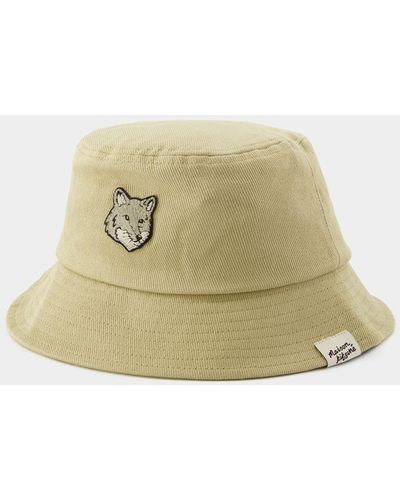 Maison Kitsuné Bold Fox Head Bucket Hat - Green