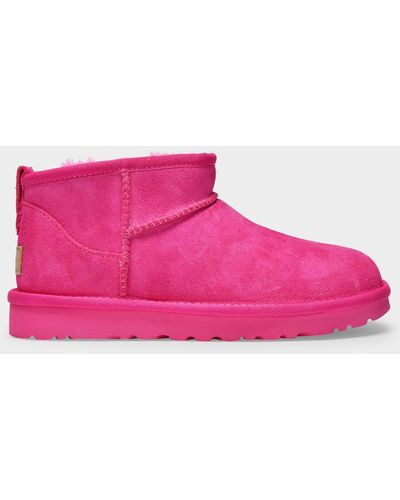 UGG Classic Ultra Mini Ankle Boots - Pink