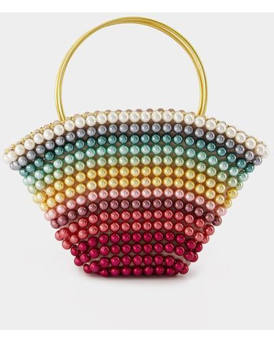 Vanina Beaded Multicolour Arc En Ciel Bag