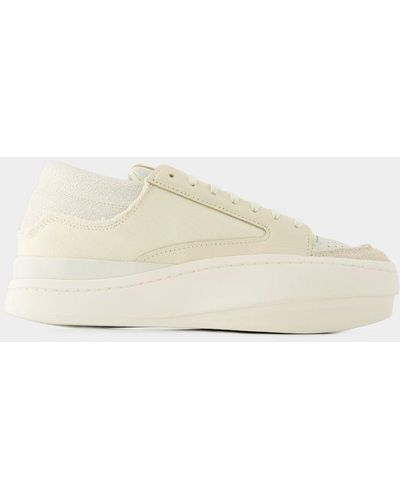 Y-3 Lux Bball Low Sneakers - Natural