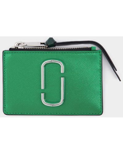 Marc Jacobs Top Zip Multi Wallet - Green