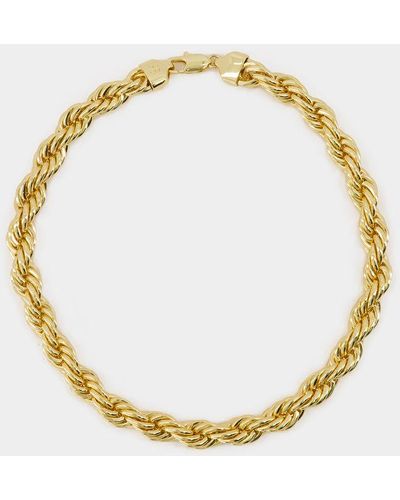 Anine Bing Twist Rope Necklace - Metallic