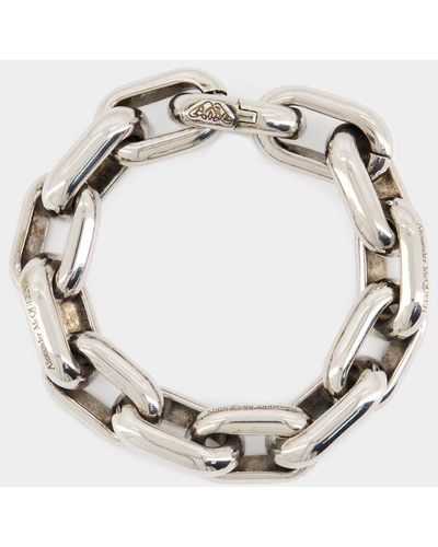 Alexander McQueen Peak Chain Bracelet - Metallic