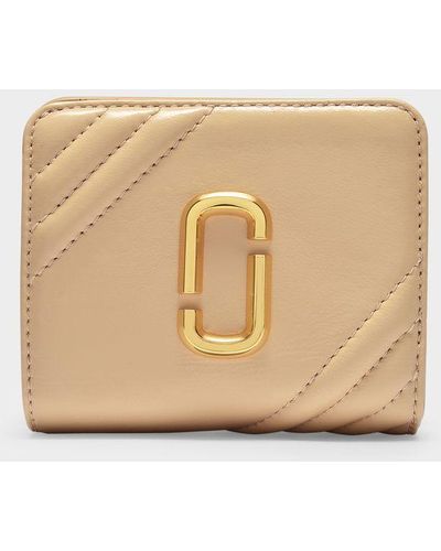 Marc Jacobs The Glam Shot Mini Compact Wallet - Natural