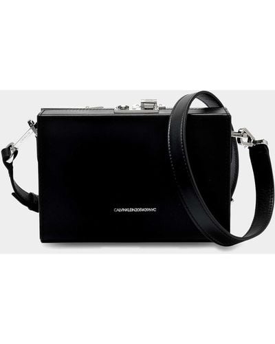 CALVIN KLEIN 205W39NYC Mini Box Shoulder Bag - Black