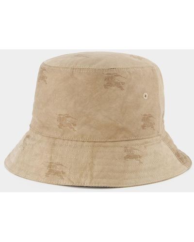 Burberry Mh Ekd Halfdrop Bucket Hat - Natural