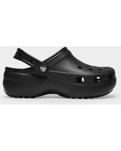 Crocs™ Classic Platform Lined Clog Black Size 8 Uk