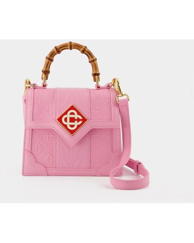 Casablancabrand Embossé Mini Jeanne Handbag - Pink