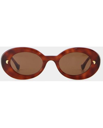 Nanushka Giva Sunglasses - Brown