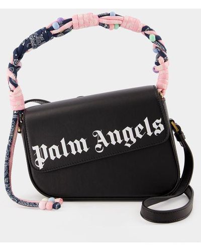 Palm Angels Plaited Bandana Crash Gm Handbag - Black