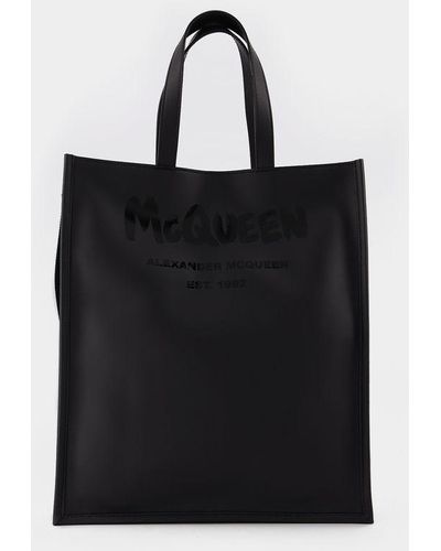 Alexander McQueen N/s Tote W/strap - Black