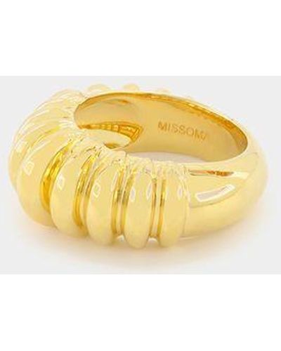 Missoma Gold Claw Ridge Ring - Yellow