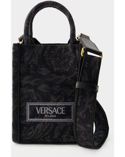 Versace Athena Mini Tote Bag - Black