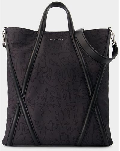 Alexander McQueen Harness Shopper Bag - Black