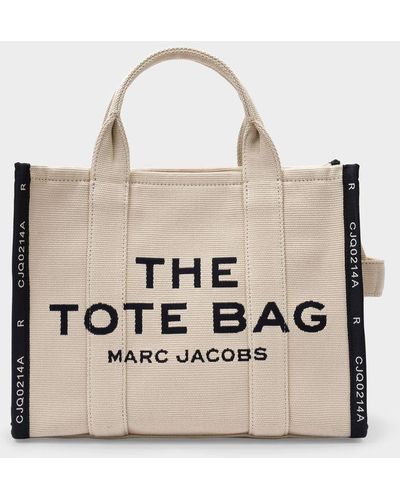 Marc Jacobs The Medium Tote Bag Jacquard - Natural