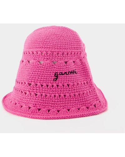 Ganni Crochet Hat - Pink