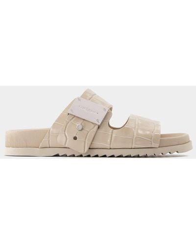Burberry Olympia Slides - Natural