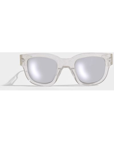 Acne Studios Frame Sunglasses In Transparent Glitter Acetate - Multicolor