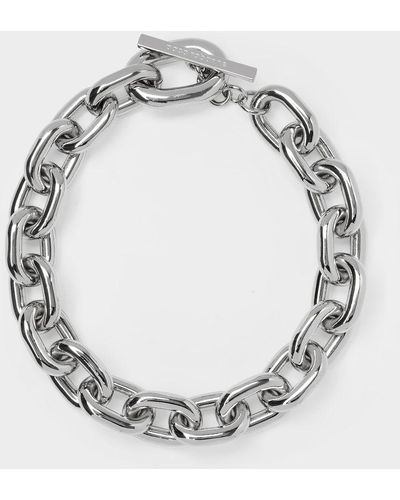 Rabanne Xl Link Neck Necklace - Metallic
