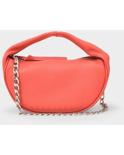 BY FAR Baby Cush Coral Flat Grain Leather - Pink