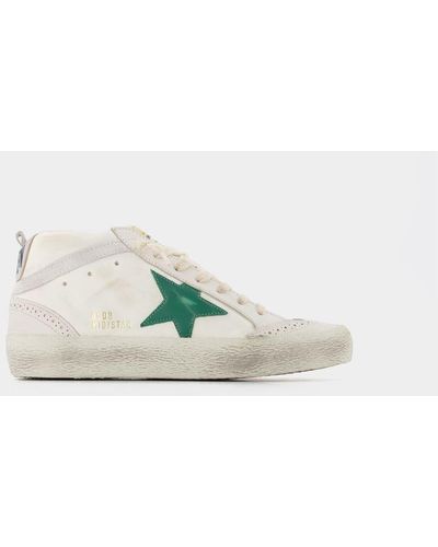 Golden Goose Mid Star Sneakers - Green