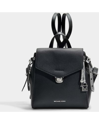 MICHAEL Michael Kors Bristol Small Backpack In Black Pebble Leather