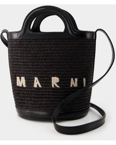 Marni Tropicalia Mini Bucket Handbag - Black