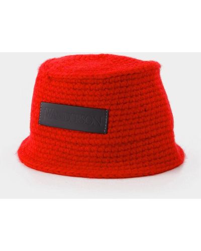JW Anderson Bucket Hat - Red