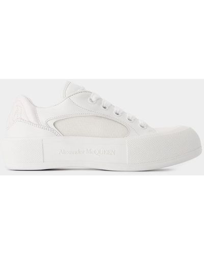 Alexander McQueen Deck Sneakers - White