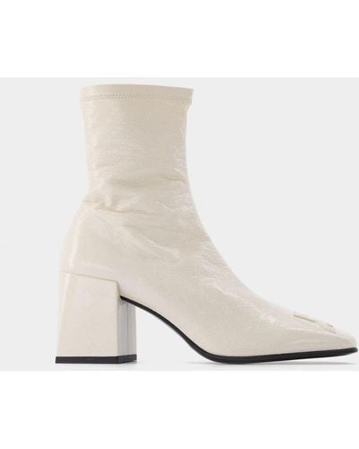 Courreges Vinyl Ac Ankle Boots - White