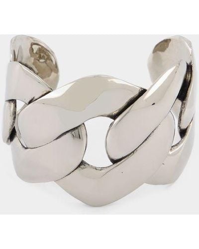 Alexander McQueen Chain Cuff Earring - White