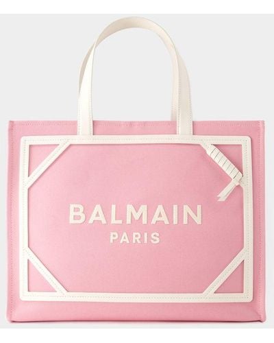 Balmain B-army Medium Shopper Bag - Pink