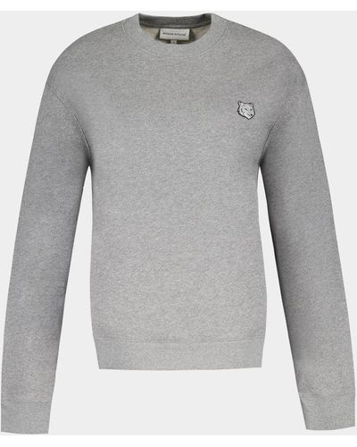 Maison Kitsuné Fox Head Patch Comfort Sweatshirt - Gray