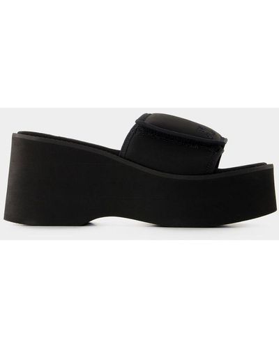 Courreges Scuba Wave Sandals - Black