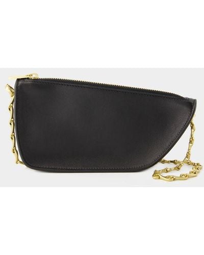 Burberry Micro Shield Wallet On Chain - Black